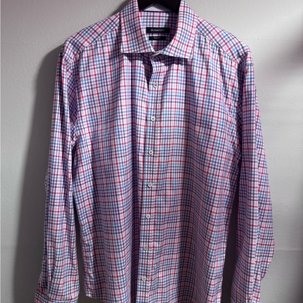 Bugatchi Large men’s button down dress shirt